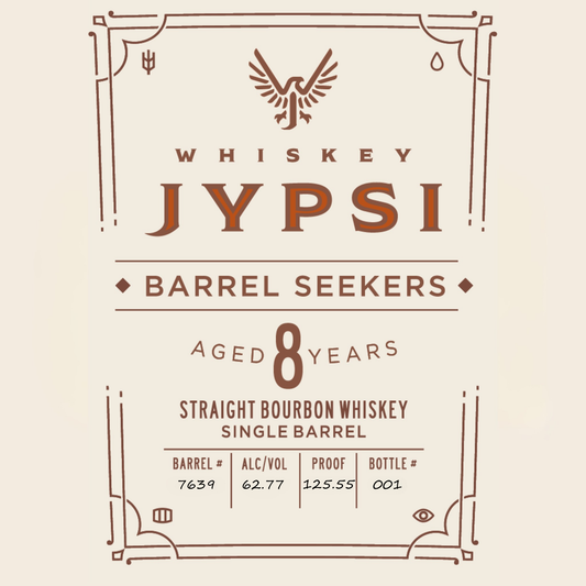 Whiskey JYPSI Barrel Seekers 8YO Bourbon Barrel #7639