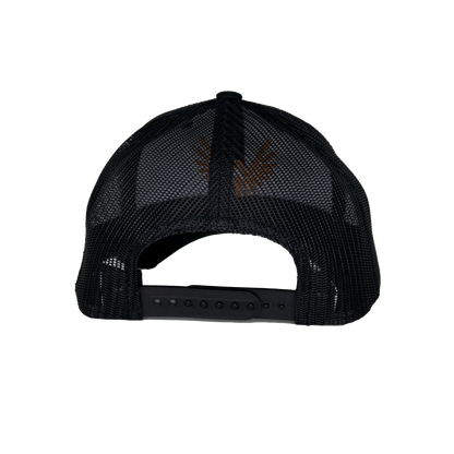 Black-on-black Trucker Hat