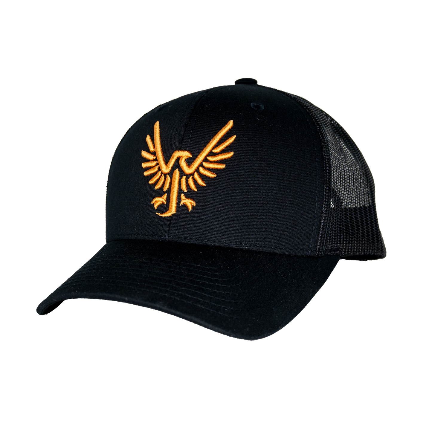 Black-on-black Trucker Hat
