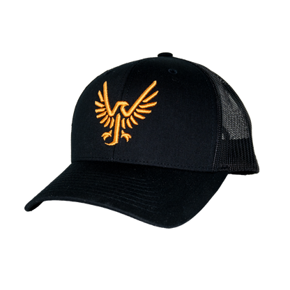 Black-on-black Trucker Hat