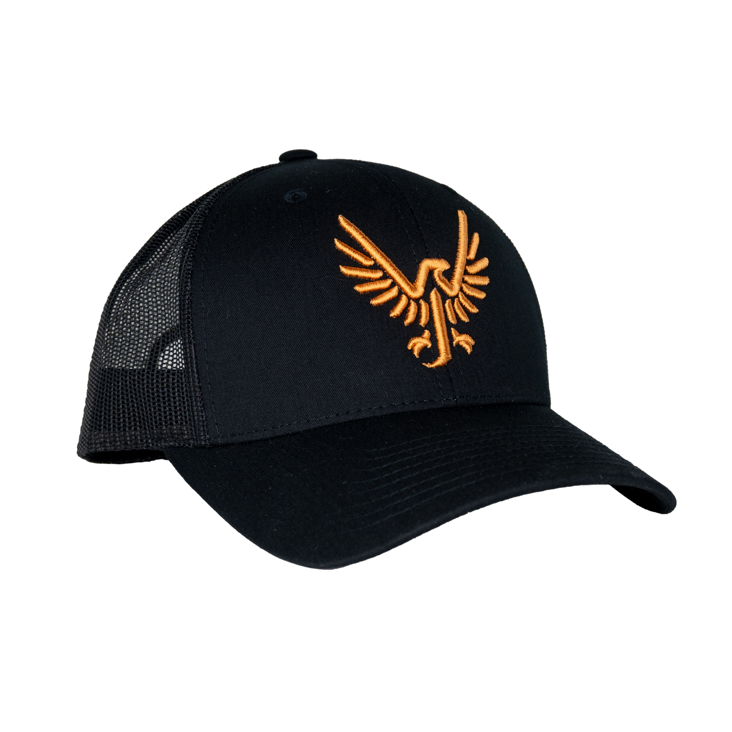 Black-on-black Trucker Hat