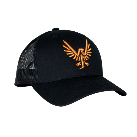 Black-on-black Trucker Hat