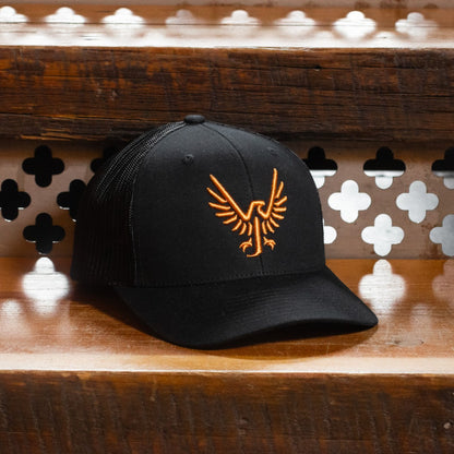 Black-on-black Trucker Hat